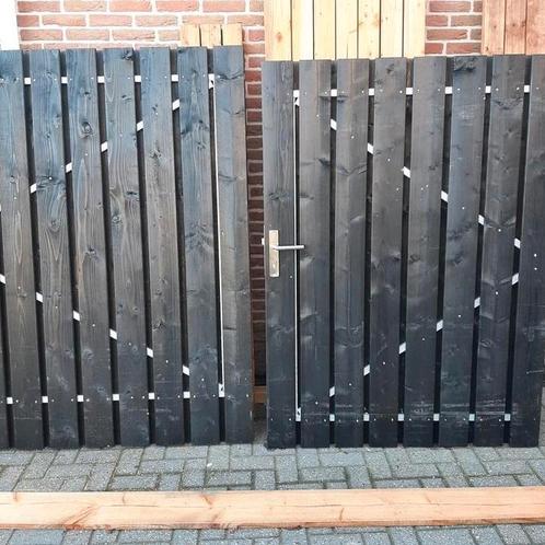 Dubbele poort  schuttingdeur 280x180 stalen frame  luxe, Tuin en Terras, Tuinpoorten, Nieuw, Draaipoort, Hout, 150 tot 200 cm