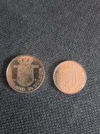 2 Nederlandse munten: 2 1/2 en 1 gulden 1960, Ophalen of Verzenden, Koningin Juliana, 2½ gulden, Losse munt