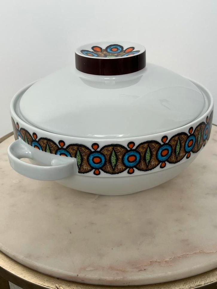 Vintage Schirnding Bavaria Schaal met Deksel 16CM, Huis en Inrichting, Keuken | Servies, Zo goed als nieuw, Schaal of Schalen