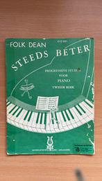 Folk Dean - progressieve studies voor piano - tweede boek, Ophalen of Verzenden, Gebruikt, Les of Cursus, Piano