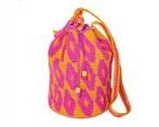 Bucket bag boho ibiza stijl gehaakt oranje roze, Sieraden, Tassen en Uiterlijk, Tassen | Damestassen, Nieuw, Ophalen of Verzenden