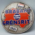 Vooroorlogse geëmailleerde Badge, Brabant grensrit 1936, Auto's, Gebruikt, Ophalen of Verzenden