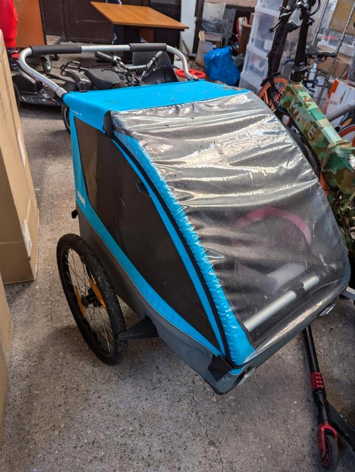 Thule CoasterXT, Fietsen en Brommers, Fietsaccessoires | Aanhangers en Karren, Zo goed als nieuw, Kinderkar, 20 tot 40 kg, Vering