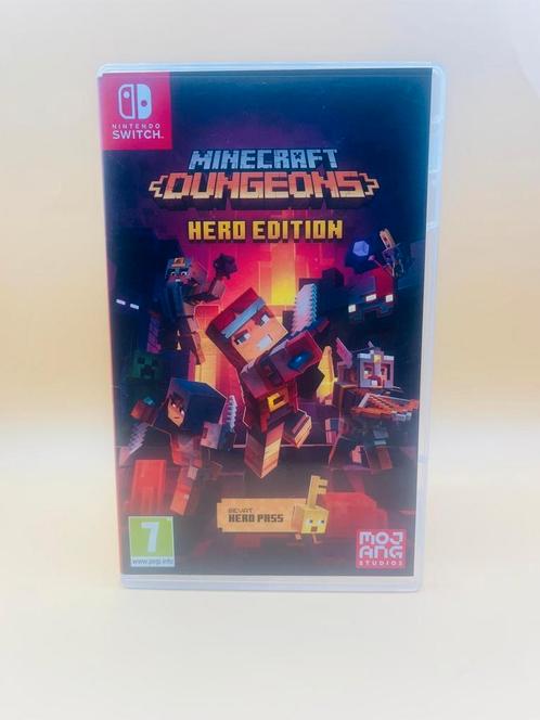 Minecraft Dungeons Nintendo Switch, Spelcomputers en Games, Games | Nintendo Switch, Zo goed als nieuw, 3 spelers of meer, Vanaf 7 jaar