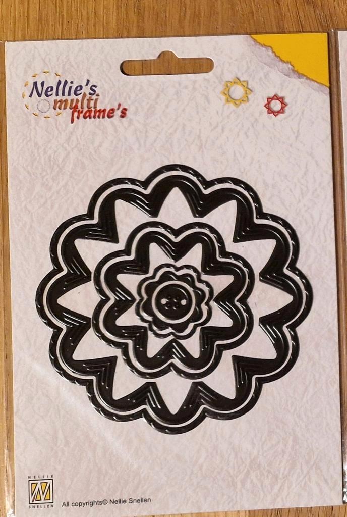 Nellie's Multi Frame Incire Flower-2 MFD032, Hobby en Vrije tijd, Kaarten | Zelf maken, Nieuw, Pons of Mal, Overige thema's, Ophalen of Verzenden