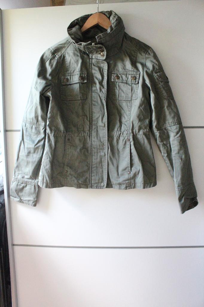 Dameskleding zomer jas Medium, Kleding | Dames, Jassen | Zomer, Gedragen, Maat 38/40 (M), Groen, Ophalen of Verzenden