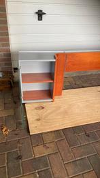 Auping achterwanden met kastjes/tafeltjes en Aureo bedlamp, Huis en Inrichting, Ophalen, Gebruikt, Overige kleuren, Tweepersoons