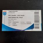 Ticket PEC Zwolle  - VVV Venlo  seizoen 2018-2019, Overige binnenlandse clubs, Gebruikt, Verzenden