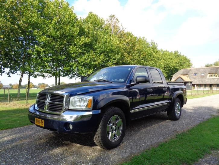 Dodge Ram 2005 Dakota 4X4 V8 Automaat, Auto's, Dodge, Particulier, LPG, Automaat, Beige, Leder, Vierwielaandrijving, Ophalen