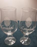 CORSENDONK glazen, 2 stuks (witte logo), Ophalen of Verzenden, Zo goed als nieuw, Bierglas