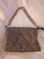 Grijze Schoudertas met Ketting, Ophalen of Verzenden, Zo goed als nieuw, Grijs, Schoudertasje