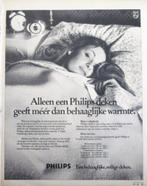 5 vintage reclames Philips elektrische deken 1963-1970, Verzamelen, Merken en Reclamevoorwerpen, Ophalen, Gebruikt