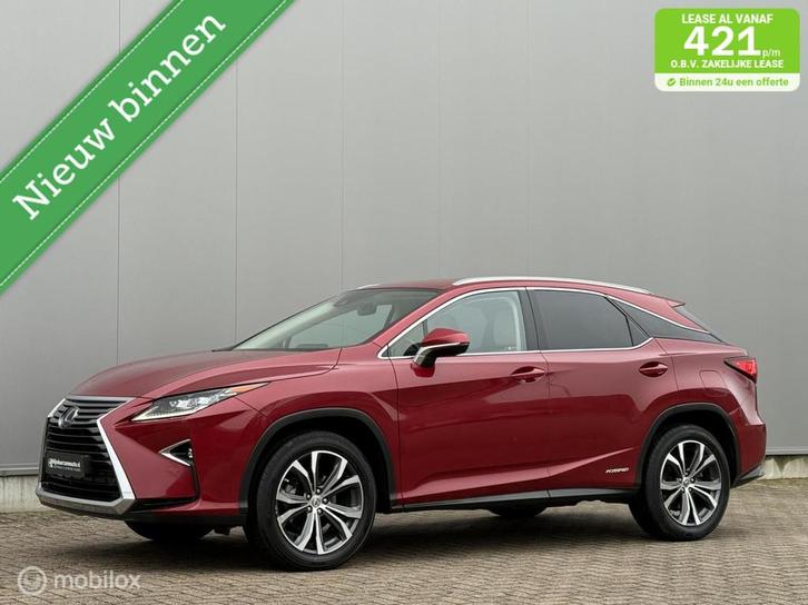 Lexus RX 450h 4WD Luxury Line Dealer ond, LED, 2 de eig !, Auto's, Lexus, Bedrijf, Te koop, RX(-H), 4x4, ABS, Achteruitrijcamera