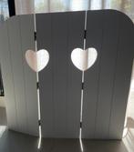 Raamdecoratie 3 luik, Ophalen, Wit, 50 tot 100 cm, Zo goed als nieuw