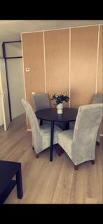 Ronde eettafel - IKEA Lisabo, Huis en Inrichting, Ophalen, 100 tot 150 cm, 50 tot 100 cm, Zo goed als nieuw