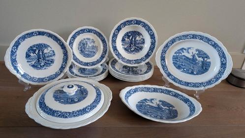 Grindley Staffordshire countryside servies, Antiek en Kunst, Antiek | Servies compleet, Ophalen of Verzenden