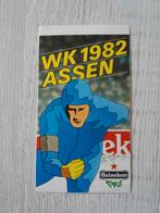 sticker WK Schaatsen1982 ASSEN sponsor Heineken, Verzamelen, Stickers, Ophalen of Verzenden, Zo goed als nieuw, Sport