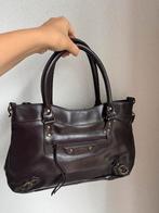 Vintage Y2K bruine schouder tas met ritsen, Vintage, Bruin, Schoudertasje, Vintage