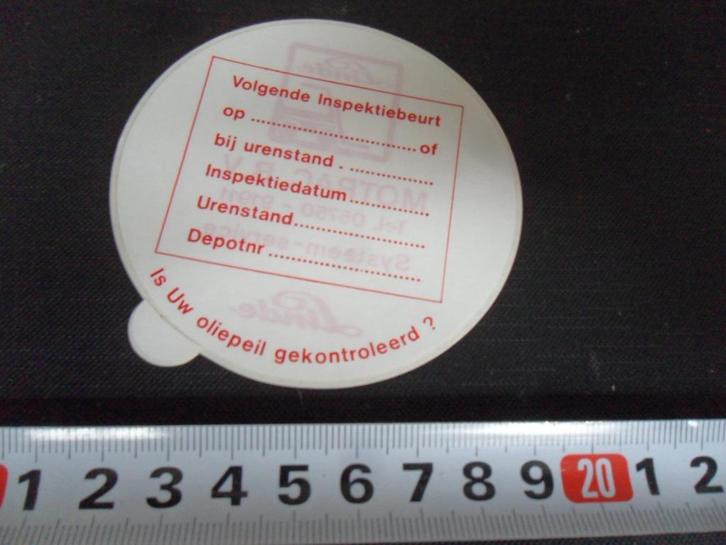 sticker raamsticker LINDE MOTRAC BV deventer inspektiebeurt, Verzamelen, Stickers, Zo goed als nieuw, Ophalen