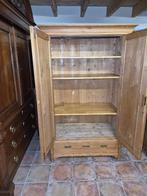 Mooie Strakke Antieke Grenen Kast met Lade en Planken, Antiek en Kunst, Ophalen
