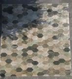 Fraai vloerkleed / carpet in groen / grijstinten, 200 cm of meer, Ophalen of Verzenden, Zo goed als nieuw, 200 cm of meer