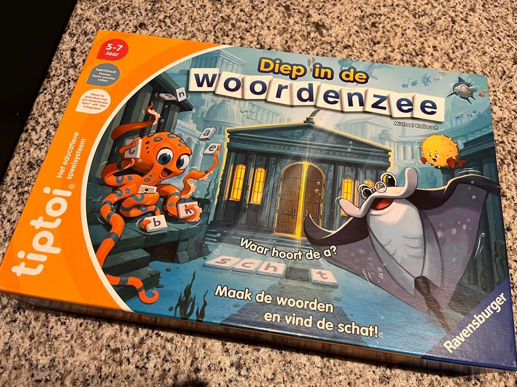 Diep in de Woordzee - Tiptoi spel, Ophalen of Verzenden, Zo goed als nieuw
