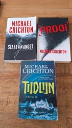 Michael Crichton 3x, Michael Crichton, Ophalen of Verzenden, Zo goed als nieuw, Nederland