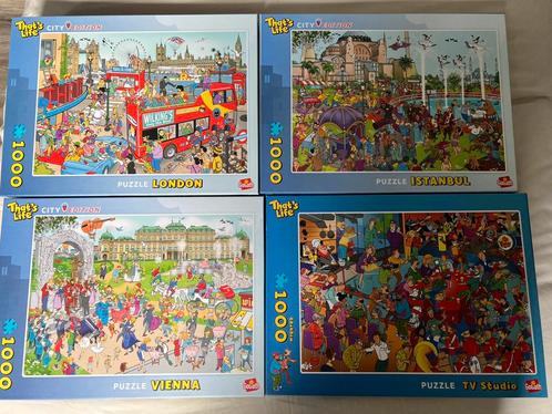 That’s Life puzzels (4 stuks) - 1000 stukjes 2,50€ per stuk, Hobby en Vrije tijd, Denksport en Puzzels, Zo goed als nieuw, 500 t/m 1500 stukjes