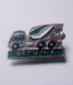 Gezocht betonmixer BEFU nv speldje, Verzamelen, Speldjes, Pins en Buttons, Ophalen of Verzenden, Gebruikt, Overige onderwerpen