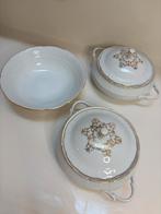 Set Thun schalen, dekschalen wit goud 3 stuks, Antiek en Kunst, Antiek | Servies los, Ophalen of Verzenden