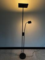 Vloerlamp / staande lamp met leeslamp, Huis en Inrichting, Lampen | Vloerlampen, 150 tot 200 cm, Metaal, Zo goed als nieuw, Ophalen