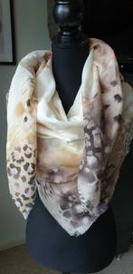 Mulberry zijde/katoen (30%-70%) sjaal, 130 x 130 cm, Kleding | Dames, Verzenden, Zo goed als nieuw, Maat 46/48 (XL) of groter