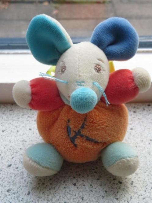 Muis muisje merk Kaloo zacht velours blauwe neus +snorharen, Kinderen en Baby's, Speelgoed | Knuffels en Pluche, Zo goed als nieuw