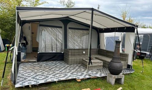 Venrura Pacific D300 maat 825 met uitbouw en luifel, Caravans en Kamperen, Voortenten en Luifels, Zo goed als nieuw, Ophalen