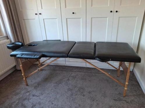 Inklapbare massagetafel zwart ( Nieuwstaat), Sport en Fitness, Massageproducten, Zo goed als nieuw, Massagetafel, Ophalen