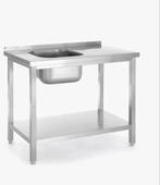 2x Nieuw RVS Keukenblok met Spoelbak - 80x60x85cm, Huis en Inrichting, Keuken | Keukenelementen, Ophalen, Nieuw, 50 tot 100 cm