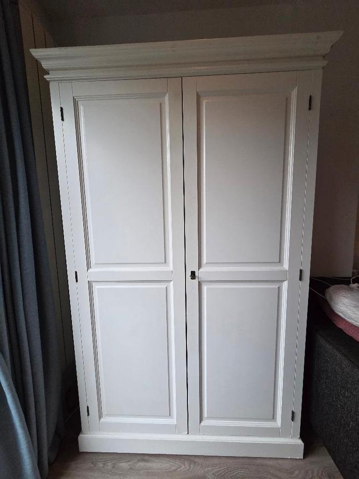 Mooie witte computerkast / werkkast (ideaal voor thuiswerk), Huis en Inrichting, Kasten | Computermeubels, Gebruikt, 170 cm of meer