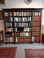 Grote Engelse Mahonie Boekenkast /Bibliotheek in Nieuwstaat, Ophalen of Verzenden