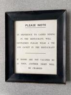 Tekstbord Engels, Ophalen of Verzenden, Zo goed als nieuw, Hout, Minder dan 50 cm