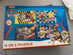Paw Patrol 4-in-1 Puzzel, Ophalen of Verzenden, 10 tot 50 stukjes, Nieuw, 2 tot 4 jaar