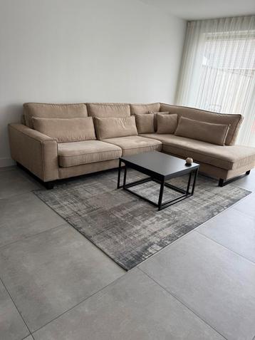Hoekbank beige beschikbaar voor biedingen
