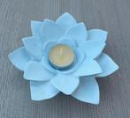 Lotus Theelichthouder, Huis en Inrichting, Woonaccessoires | Kandelaars en Kaarsen, Overige materialen, Wit, Ophalen of Verzenden