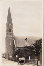 biezelinge ned herv kerk m kar ervoor foto kaart, Zeeland, Ongelopen, Ophalen of Verzenden, 1920 tot 1940