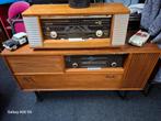 Prachtig gerestaureerd radiomeubel van phillips met platensp, Ophalen of Verzenden