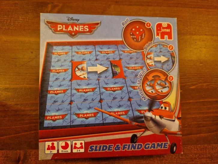 Disney Planes – Slide & Find Game van JUMBO | Vanaf 3 jaar, Verzamelen, Disney, Zo goed als nieuw, Overige typen, Overige figuren