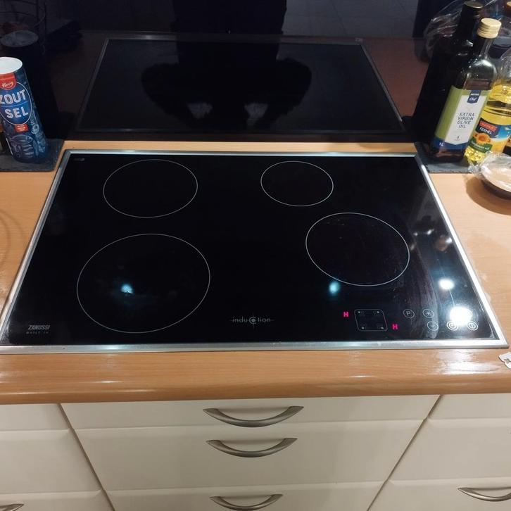 Zanussi Inductie Kookplaat - 4 Zones, Witgoed en Apparatuur, Kookplaten, Gebruikt, Inbouw, Inductie, 4 kookzones, Ophalen