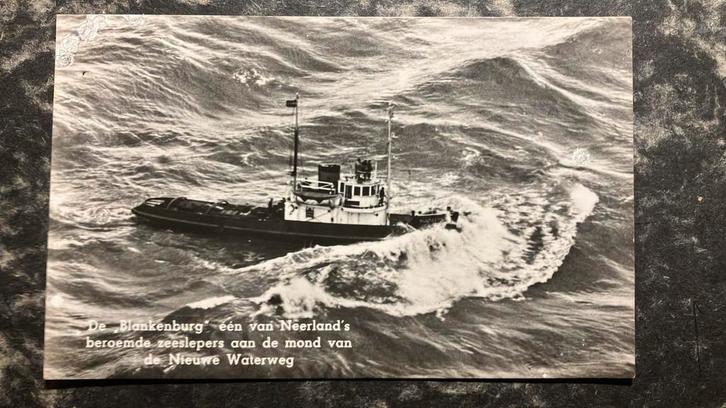 sleepboot  BLANKENBURG  1938-1963 Smit, Verzamelen, Scheepvaart, Gebruikt, Kaart, Foto of Prent, Ophalen of Verzenden