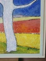 Henk Koolen schilderij bomen modern landschap, Antiek en Kunst, Ophalen