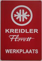 Kreidler Florett werkplaats rood reclamebord van metaal deco