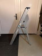 DAS Premium enkel bouw trap - bordestrap - brut aluminium, Doe-het-zelf en Verbouw, Ladders en Trappen, Ophalen, Zo goed als nieuw